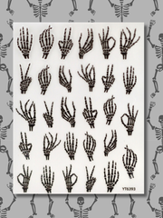 "Bone Chilling Touch" Black Decals