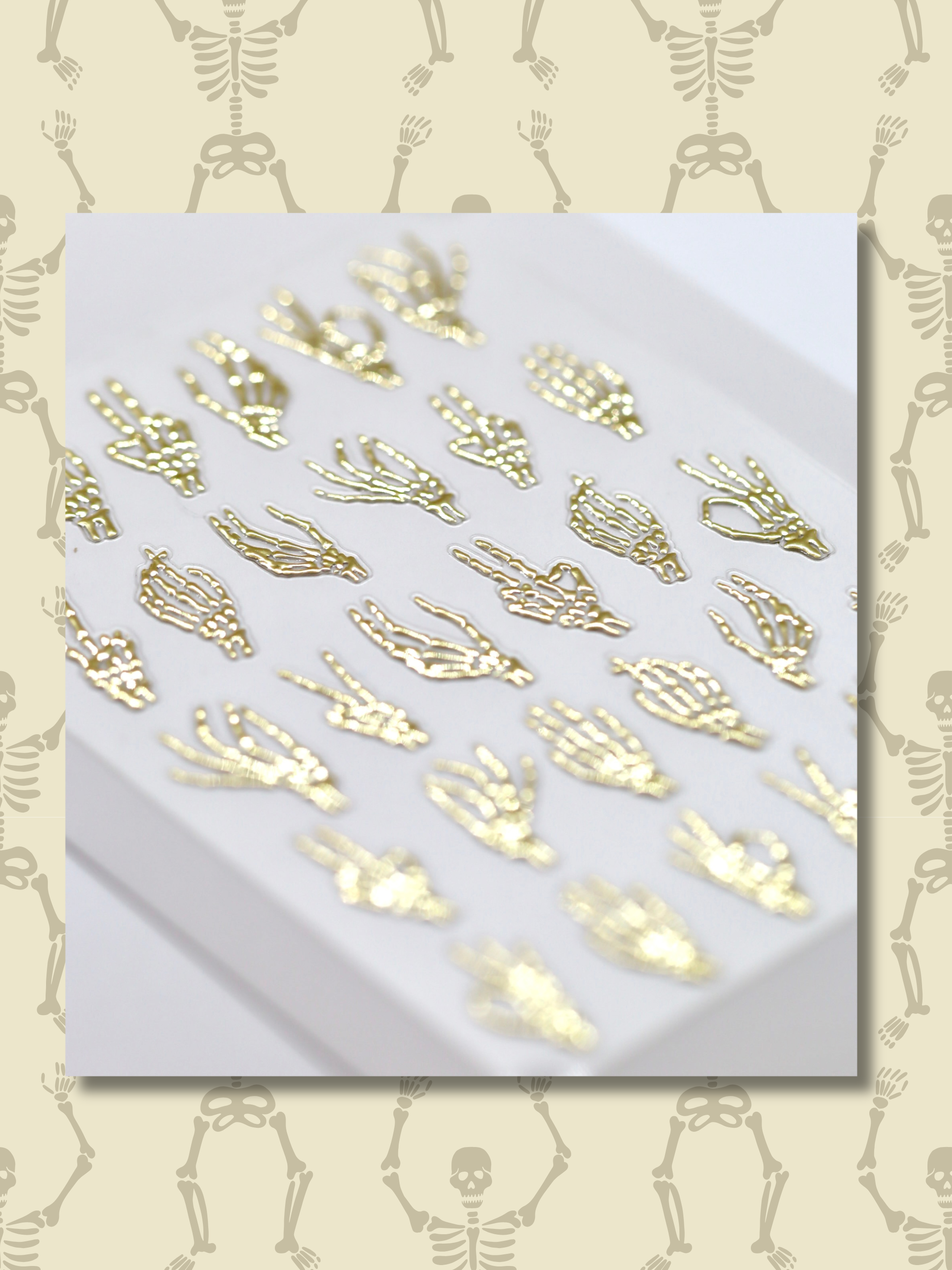 "Bone Chilling Touch" Gold Decals