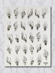 "Bone Chilling Touch" Silver Decals