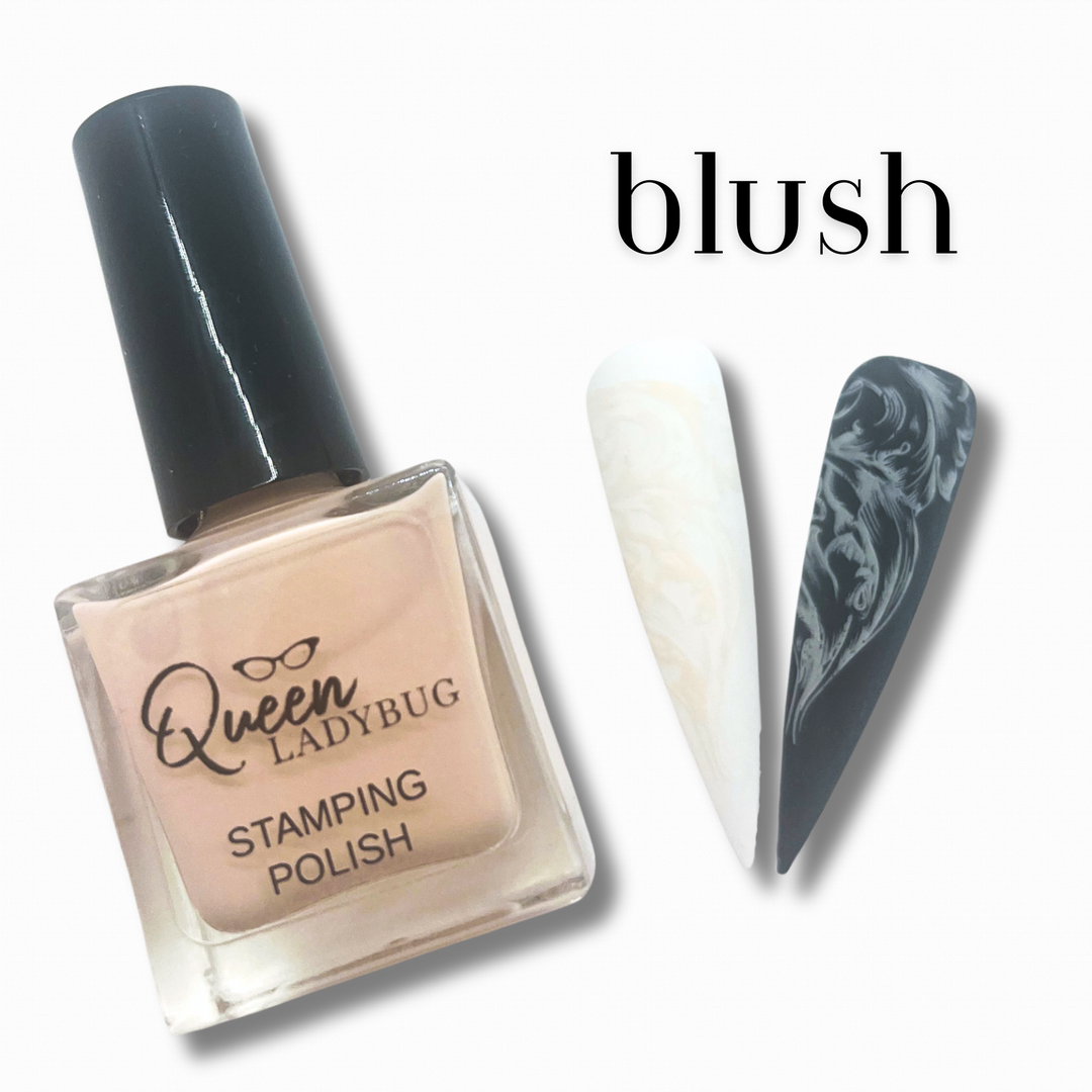 Queen Ladybug Stamping Polish -- Blush