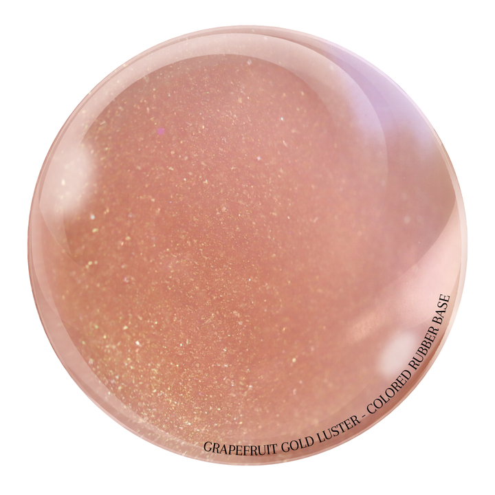 "Grapefruit Gold Luster" -- HEMA-Free Colored Rubber Base