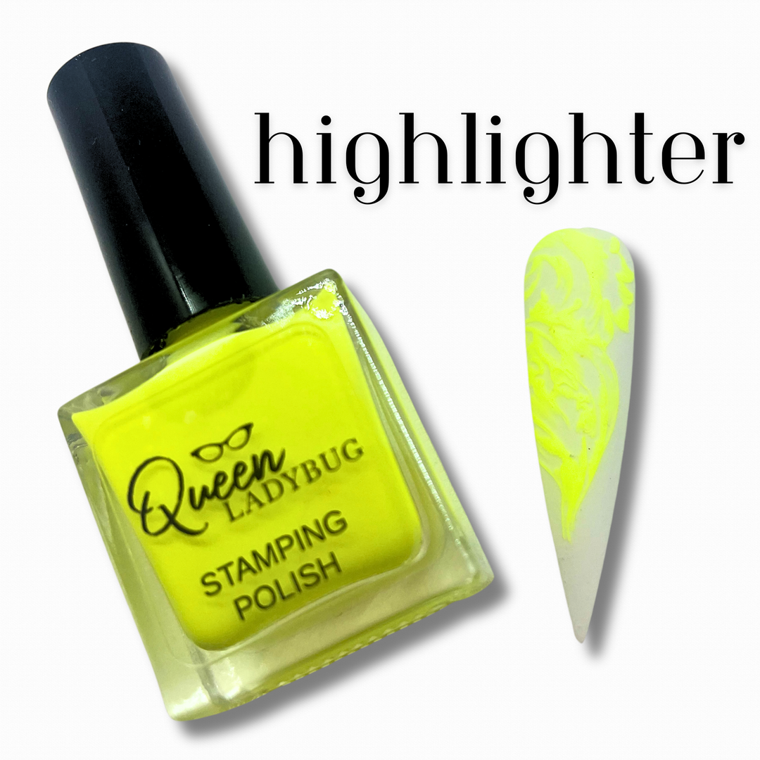 Queen Ladybug Stamping Polish -- Highlighter