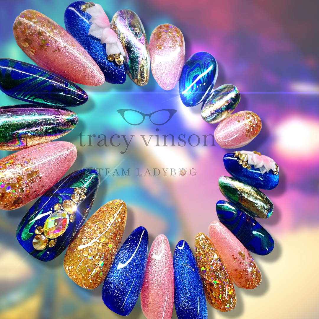 Cool Waters Press-On Nails