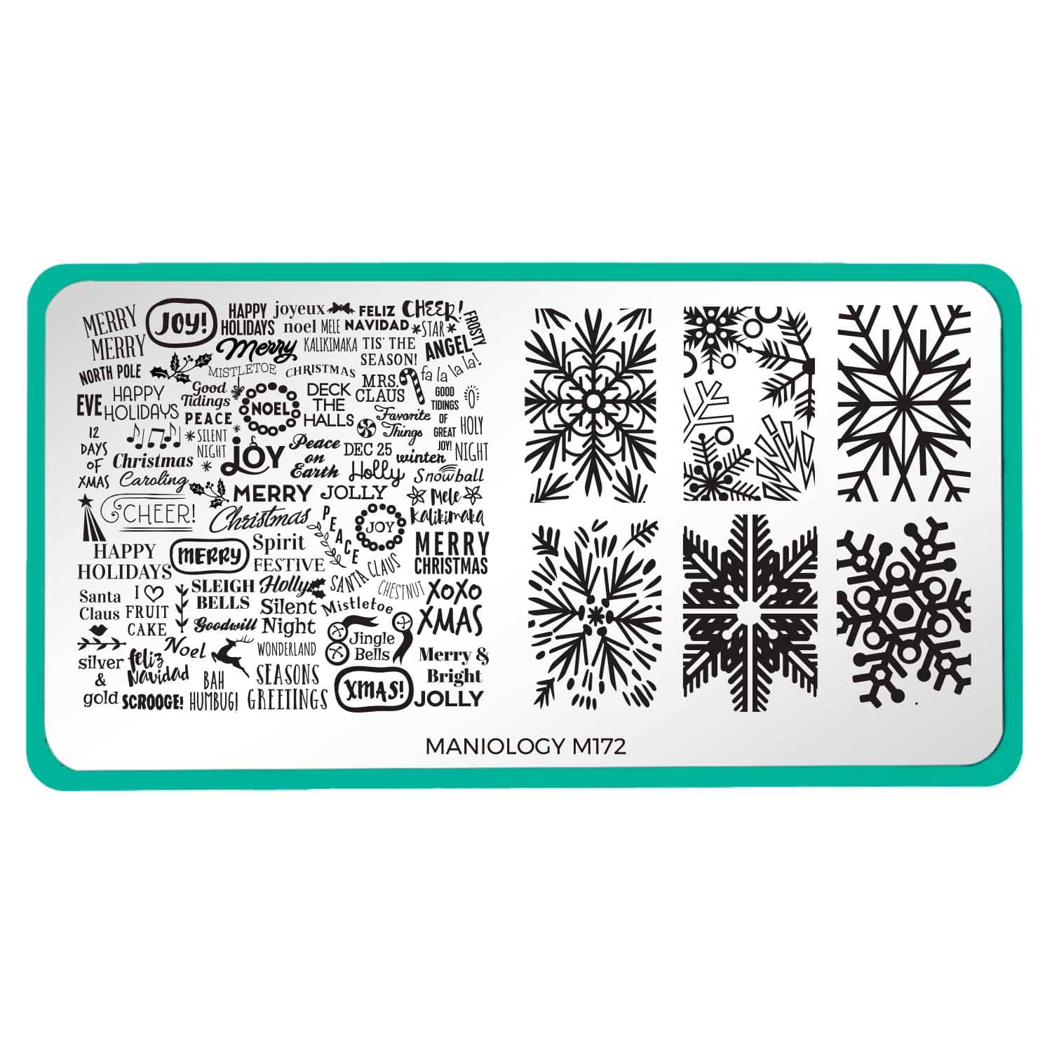 Maniology Plate M172- Let it Snow/ X-mas Spirit