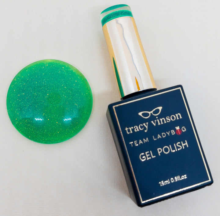 MM - Pixie Potion Glimmering Glass Gels -- “Envy Most Green” - 0368B