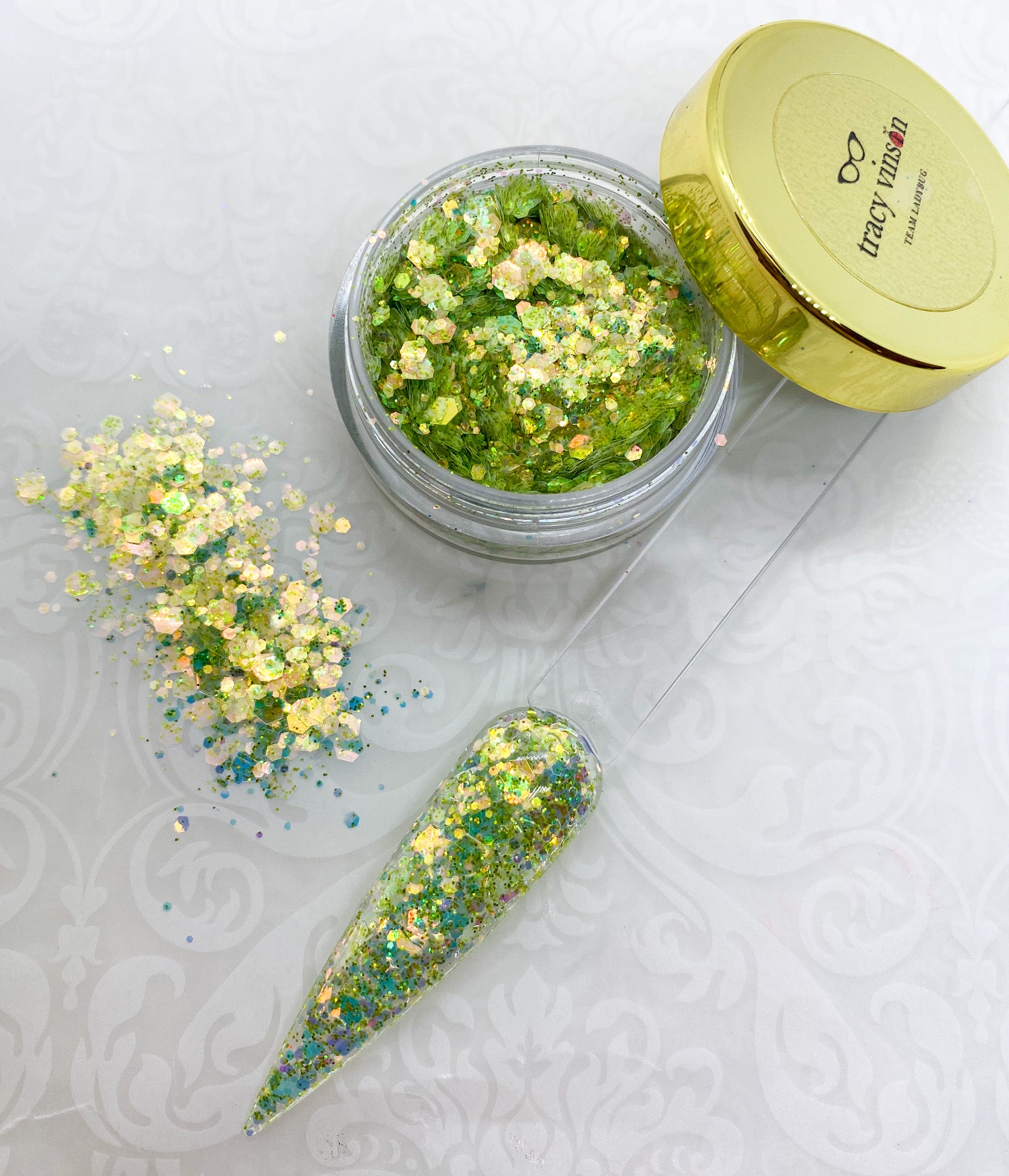 MM - Premium Diamond Ice Glitters -- Chartreuse