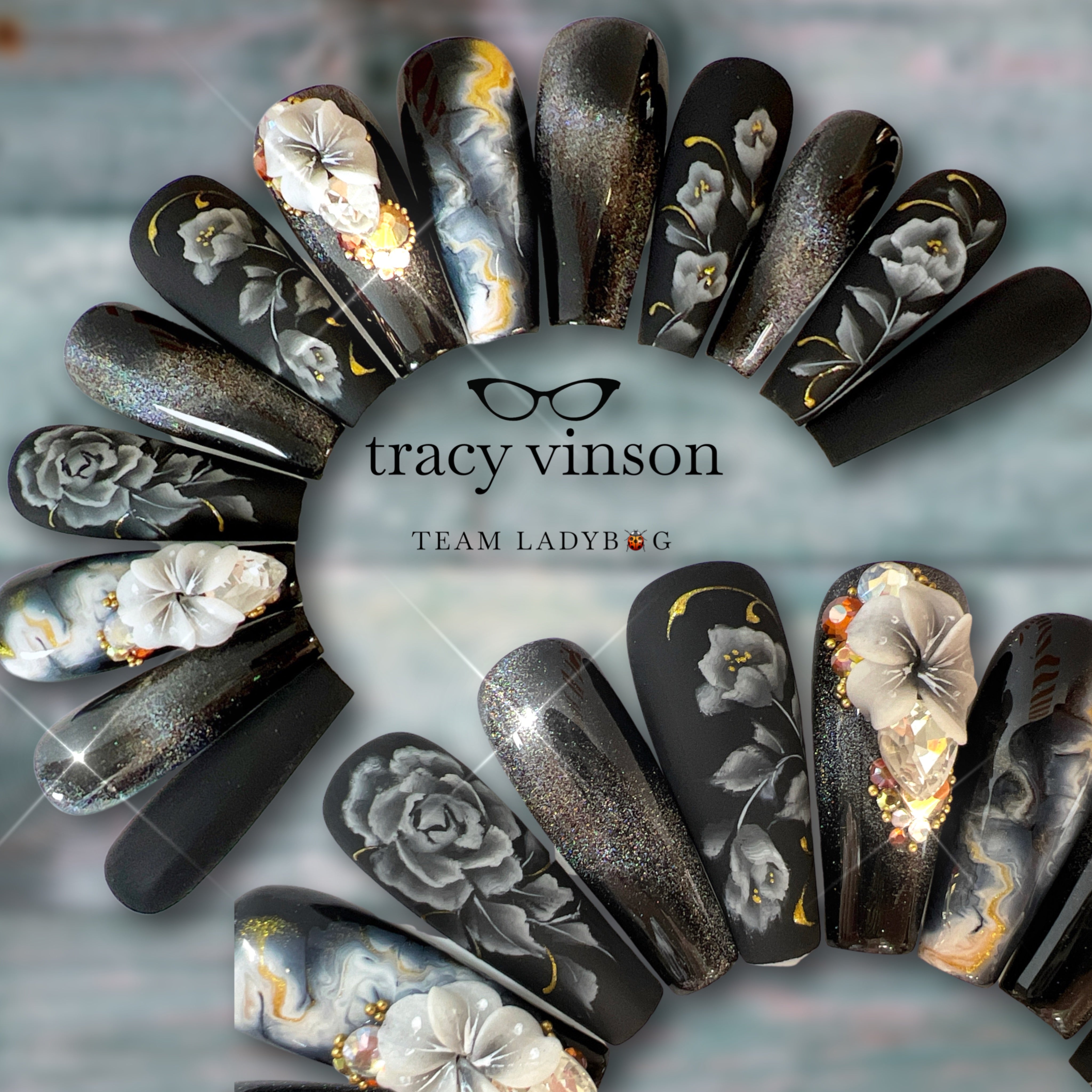 Gray Velvet Press-On Nails
