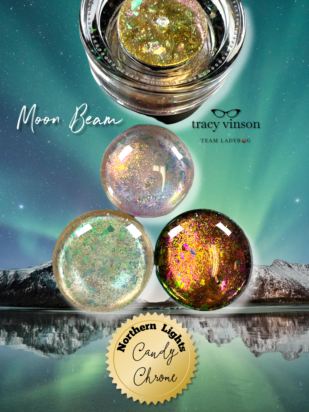MM - Northern Lights Candy Chrome -- "Moon Beam"