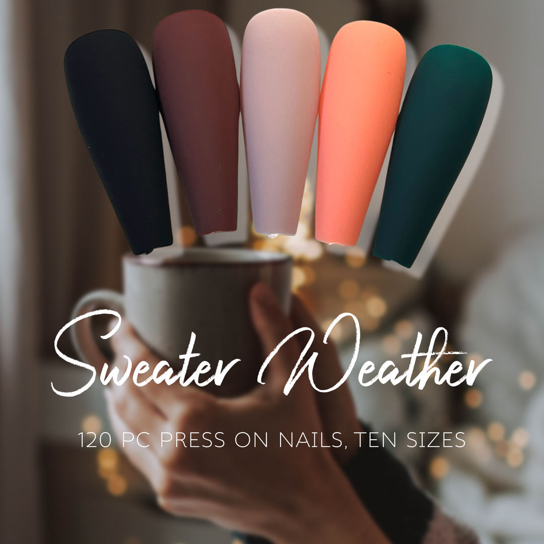 Sweater Weather Press On Nails