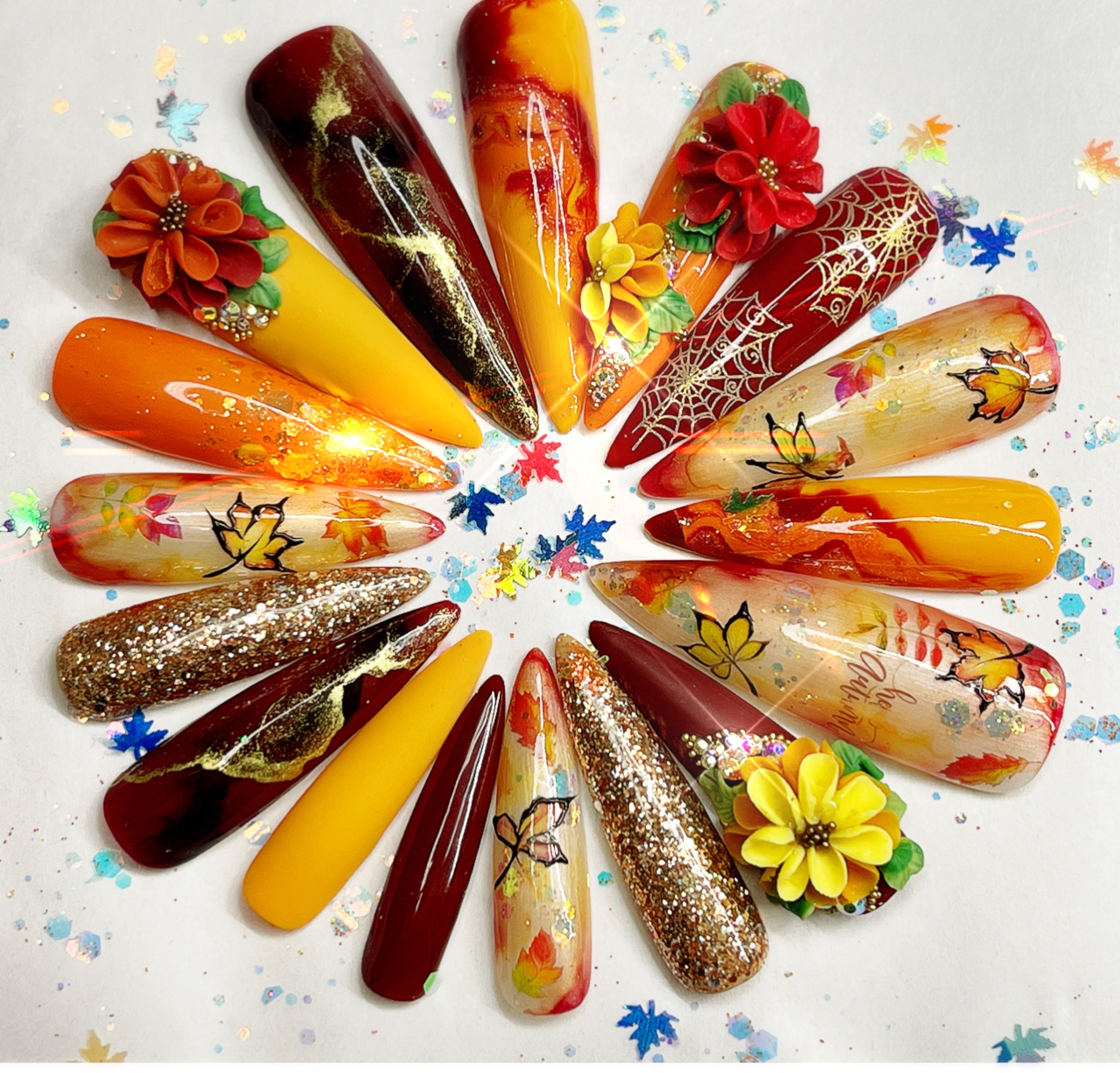 Autumn Press On Nails