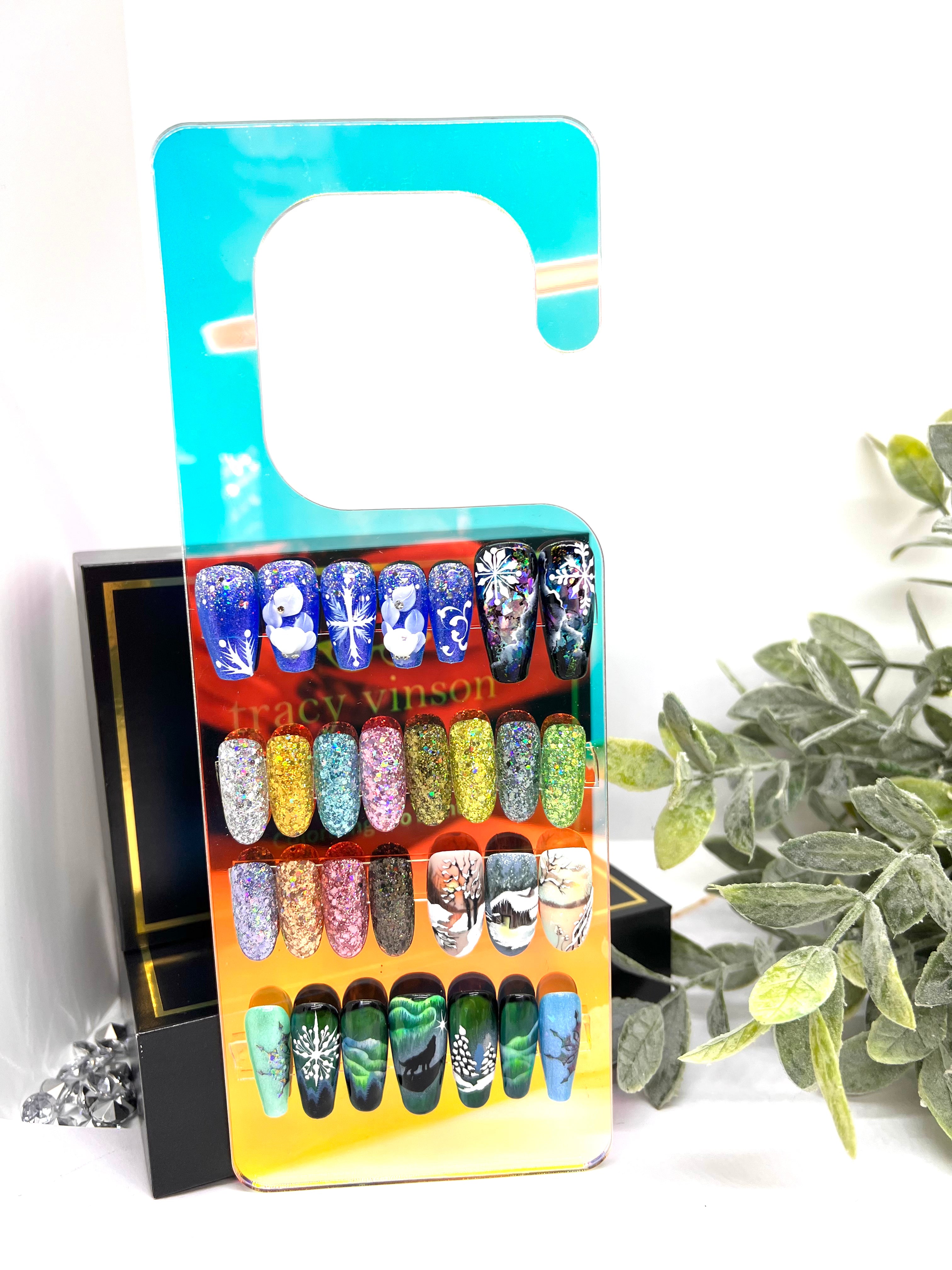 Halo Nail Display Hanger-2pc Set