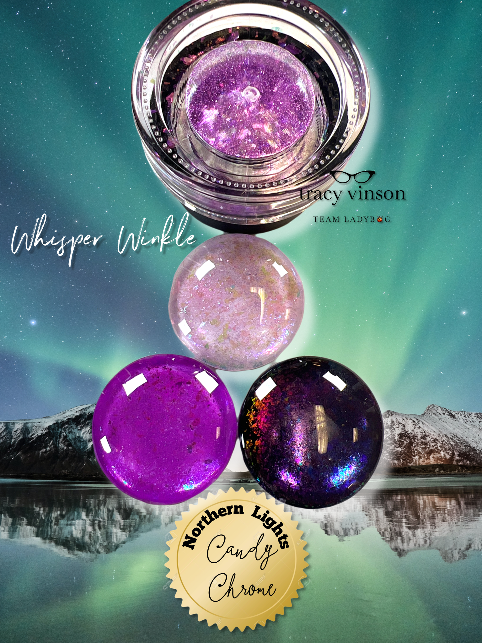 MM - Northern Lights Candy Chrome -- "Whisper Winkle"